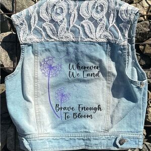 Child size small jean vest